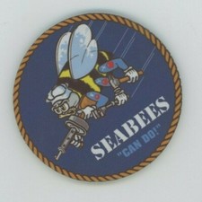 Seabees Drink COASTER  - United States Navy - Can Do