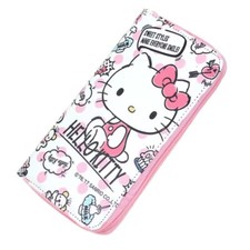 Hello Kitty Wallet PU Leather Long Zipper, NEW