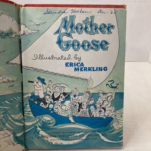 Vintage 1965 Children's Book MOTHER GOOSE Whitman tell-a-tale Illustrated 60s - Imagen 3 de 8
