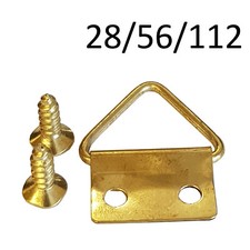 PICTURE MIRROR FRAME HEAVY DUTY STRAP D RING HANGER with SCREWS hook painting