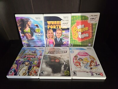 Lot of 6 Nintendo Wii ACTION GAMES Estate Sale Find,Tested, See Pics Trl8#12