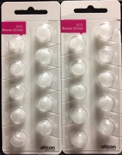 2 Packs Oticon 10mm Power Rite Domes. 10 Domes/pack, 20 Domes Total.