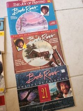 Huge lot Bob Ross art books nice  