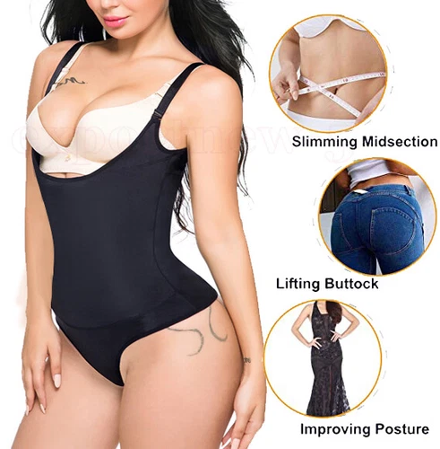 Fajas Colombianas Reductoras Levanta Cola Post-Surgery Slimmer Thong Body Shaper - Picture 13 of 27