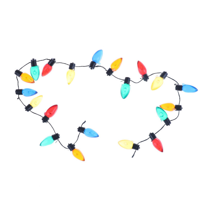 1/12 Dollhouse Miniature A String of multicoloured plastic Christmas