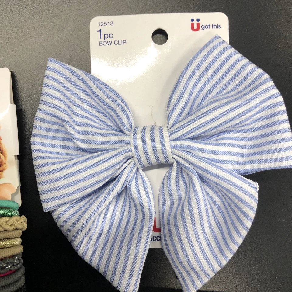 Lote de 4 soportes elásticos y diadema para el cuidado del cabello Scunci: verano elegantes cola de caballo Foto 4 de 4