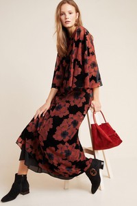 burnt orange boho dress