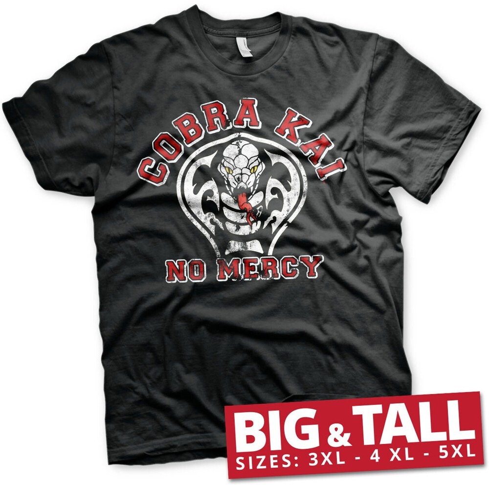 Cobra Kai No Mercy Big - Tall T-Shirt Black 6390₽