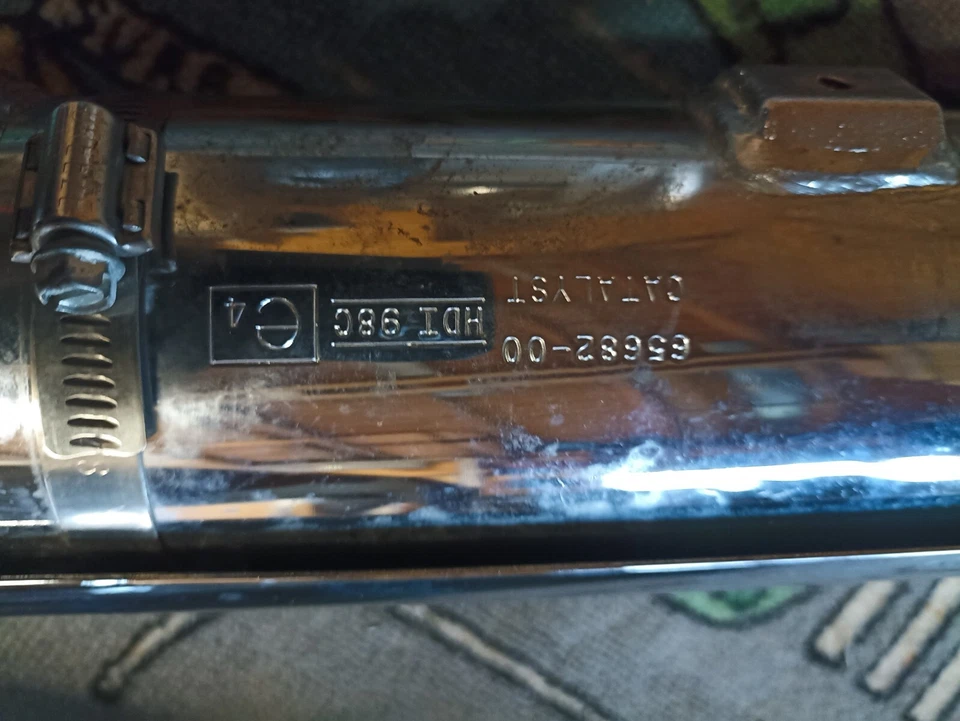 Originale Endschalldämpfer Heritage Softail 2002 mit E Zulassung - Bild 4 von 4