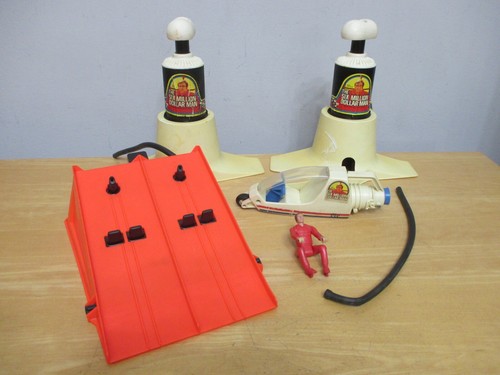 *Incomplete* 6 Million Dollar Man Dual Launch Drag Set Parts Kenner *Rough*