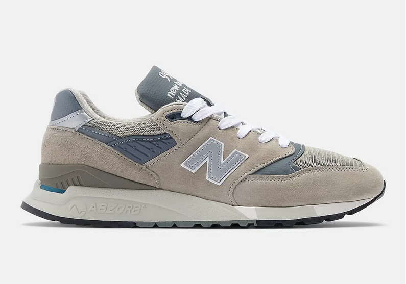 New Balance 998 Grey Silver Made In The USA