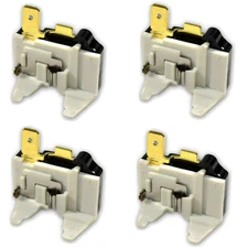 4-Pack HQRP Refrigerator Overload C Protector Compressor for LG 6750C-0004R