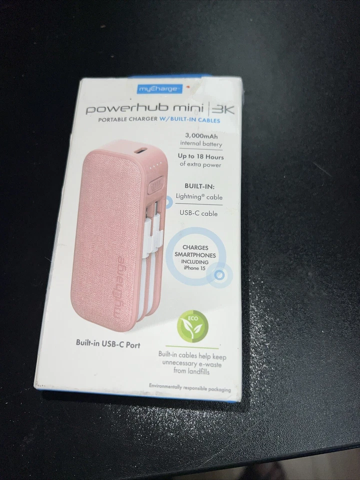 Mini Power Bank 5000 2 in 1 Dual Output. Color, Black. iPhone Plug  - Image 3 of 4