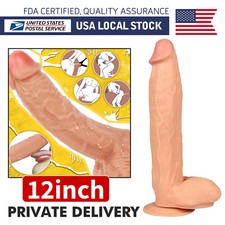 Diameter 2.5 Inch Huge Big Dildo Suction Cup Realistic Penis Dong G-spot Sex Toy