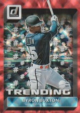 BYRON BUXTON 2022 DONRUSS TRENDING RED PARALLEL 12/149