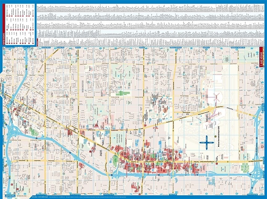 Thumbnail - Borch Map Las Vegas | (land-)karte | Mehrfarbendruck. Gefalzt | 2 S. |