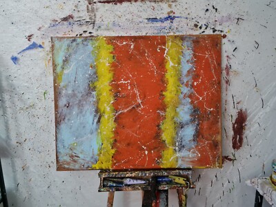 abstrakte malerei kunst acryl auf Leinwand Acrylic on canvas 100x80 cm