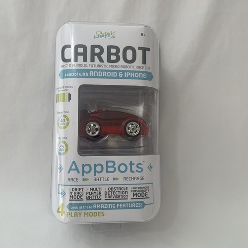 RED DeskPets CarBot AppBot Robotic Race Car Toy control for Android ...