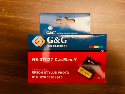 G&G Epson Stylus photo Ink Cartridge NE-0T027 C.M.Y. 