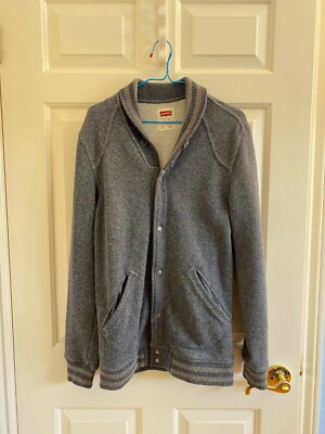 Levis Mens Vintage Shawl Button Cardigan Sweater Sz S
