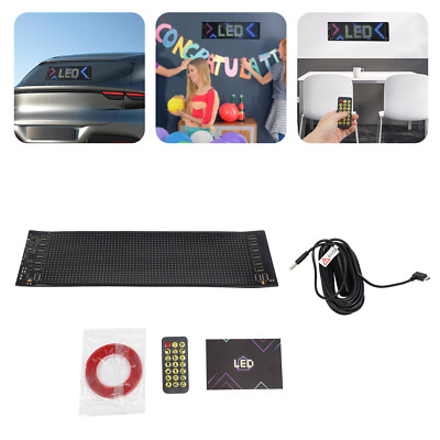 RGB LED Digital Display Flexibler Auto Bildschirm Laufschrift Programmierbar DE