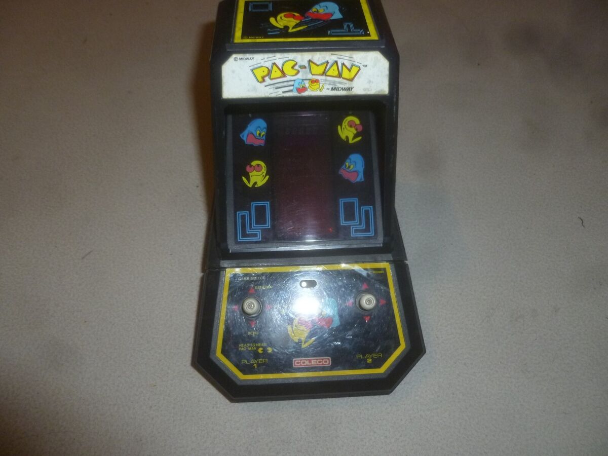 VINTAGE PACMAN COLECO ELECTRONIC GAME TABLETOP 1982 MINI VINTAGE PACMAN COLECO ELECTRONIC GAME TABLETOP 1982 MINI