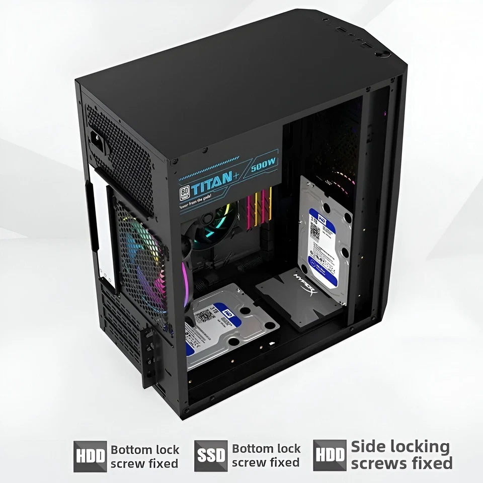 Cool RGB Lighting Gaming Computer Pc Case - Image 3 of 3