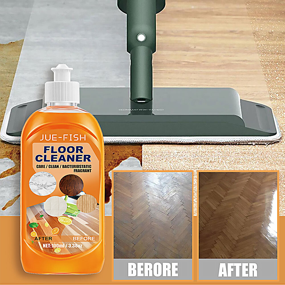100ml JueFish Powerful Decontamination Floor Cleaner Wood Floor Tile