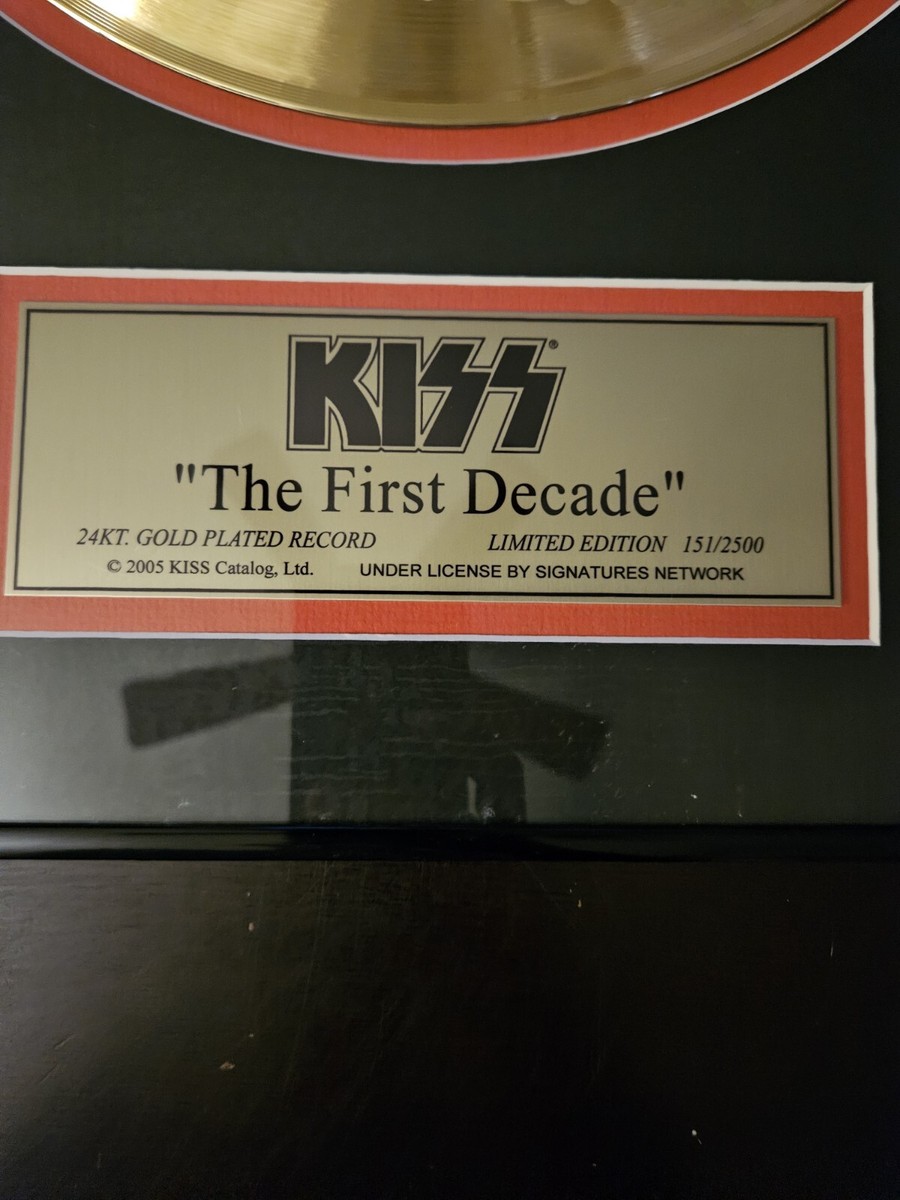 #キッス KISS 24kt ゴールドレコード KISS 24kt Gold LP The First Decade 10 Albums Ltd S/N:221