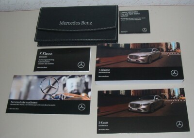 Leder Bordmappe Betriebsanleitung Mercedes S-Klasse W 223 + Kurzübersicht 2021!