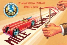 Poster Manifesto Locandina Pubblicitaria d'Epoca Stampa Vintage Automobili