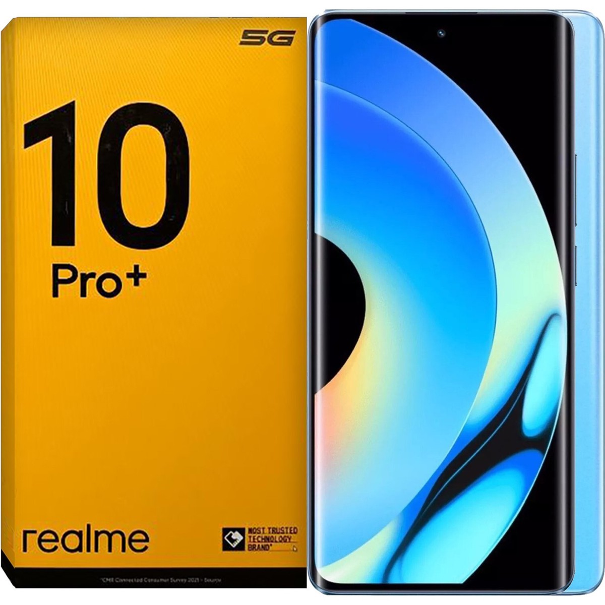 スマートフォン本体 realme note10 pro Realme 10 Pro+ 5G Nebula Blue 128GB + 8GB Dual-Sim Unlocked