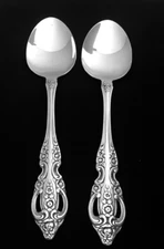 ONEIDA Stainless SSS RENOIR PEMBROOKE Set Of 2 SOLID SERVING SPOONS 8 1/2"