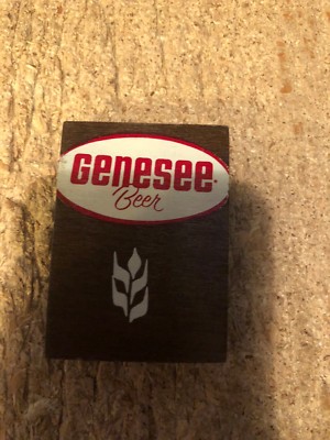 GENESEE BEER---2 3/4''---WOODEN TAP HANDLE