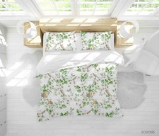 3D Bird Floral Pattern Quilt Cover Set Duvet Cover Bedding Pillowcases