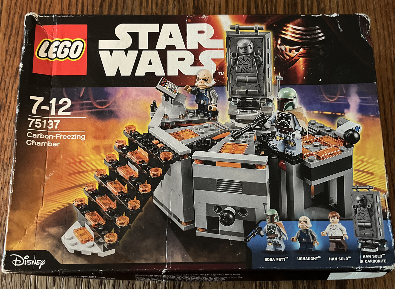 han solo carbonite lego set