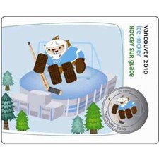 Canada 2010 - 50c RCM Olympic Mascot Card - Ice Hockey Quatchi!!