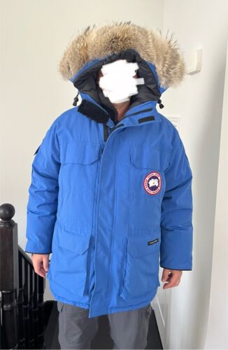 Canada Goose Expedition Down Parka PBI Royal Blue Men's Large - Picture 1 of 22