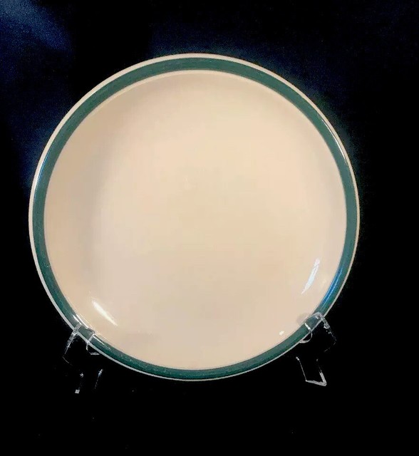 Tienshan Kitchen Basics Green Band Coupe Dinner Plate 10 3/8" | eBay