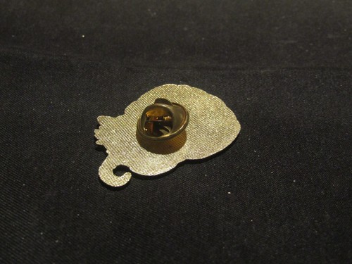 Whimsical Enamel Orange Pumpkin w Black Cat Lapel Pin 7 - Picture 3 of 4