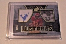 MARCUS ALLEN 2014 UD EXQUISITE LUSTROUS GAME USED JERSEY AUTO 9/15 SIGNED CARD