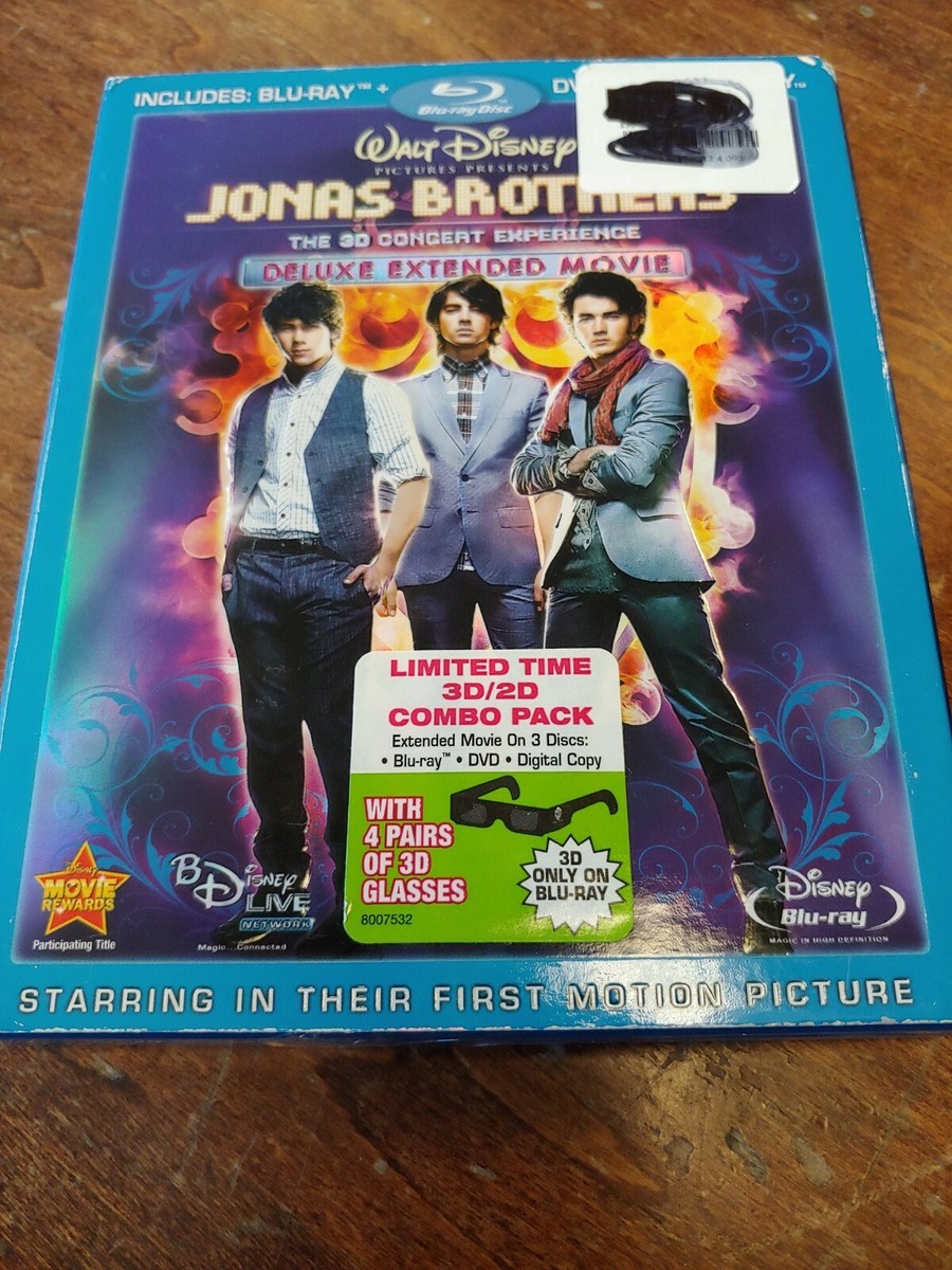 DISNEY JONAS BROTHERS THE 3D CONCERT EXPERIENCE BLU-RAY/DVD