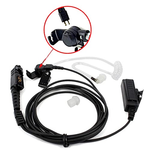 2-Wire Headset Earpiece Mic For MOTOROLA XPR3300 XPR3500 E8608 XIR P6620 Radio - Zdjęcie 3 z 8