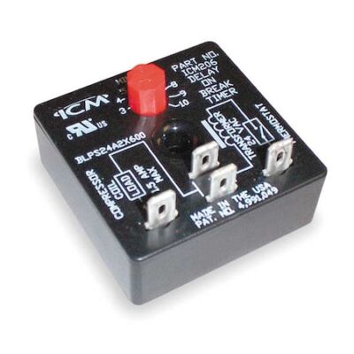 Icm Icm206b Time Delay Relay, Delay On Break/Lockout, 18 To 30, -, -