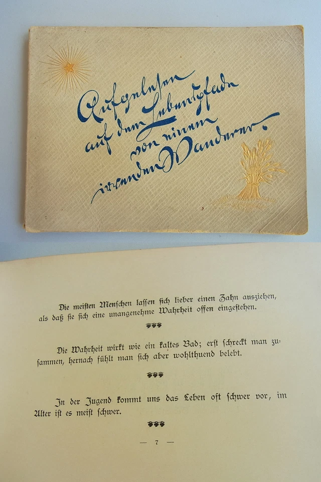 2 x KVK: Kleindruck KASSEL 1895 // Aufgelesen auf dem Lebenspfade... Aphorismen - Bild 1 von 1