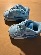 Nike Air Max 90 Prem Mesh Frozen Blue White Sz 4 C Toddler 724878-400
