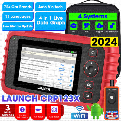 LAUNCH CRP123X OBD2 Scanner Code Reader Check Engine ABS SRS Diagnostic Tool