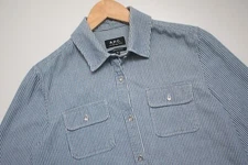 A.P.C. Striped Casual Long Sleeve Shirt Women's 38