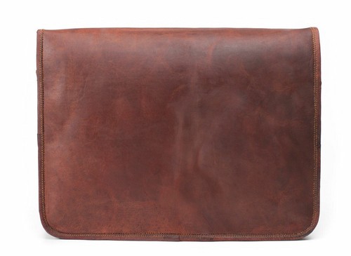 Bolso Maletín de Cuero Laptop Mensajero Computadora Cartera Envejecido Hecho a Mano Hombres - Imagen 6 de 6