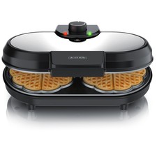 Arendo Waffeleisen 1000W Antihaftbeschichtet ...